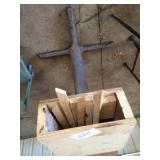 Wood and metal stand