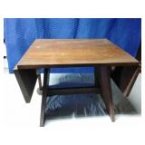 Folding wooden table (folded up 38x18) (folded