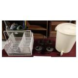 Kitchen caddy, candelabra and drink dispenser