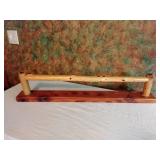 Wooden towel holder