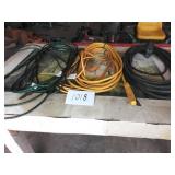 Assortment of Extension Cords (one damaged)