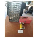 Hardware storage - empty, tool box with misc and