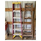 Werner 6 foot fiberglass ladder, 6ï¿½ wood ladder