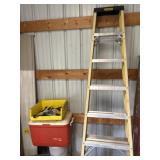 8 foot fiberglass Stanley ladder