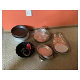 Assortment of cake pans