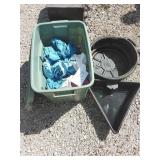 Rags, 2 oil pans