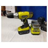 Ryobi cordless screwdriver, charger and bag
