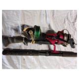 2 fishing poles