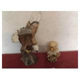 Ceramic eagle in flight and resin eagle head