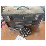 Craftsman toolbox, ratchets, miscellaneous
