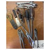 Screwdrivers Crescent, wrenches pliers, etc.