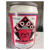 Large Red Dog Cooler