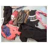 Scarves, gloves and stocking cap