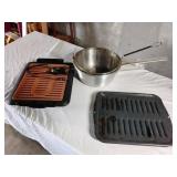 Electric,grill/griddle, broiler pan, and fryer pot