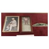 Autographed picture of Tommy Bolt and golf wall