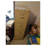 Metal file cabinet - 52H x 15W x 25D - 4 drawer