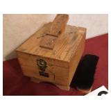Shoe shine box and supplies