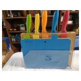 Cutting board and knife set