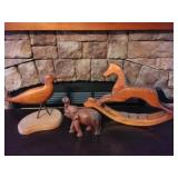 Wooden animals