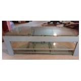 Glass TV stand W 58" X D 20" X T 10.5"