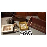 Incense holder, Kraft cheese box, shadow box