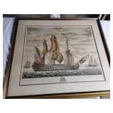 vintage framed engraving titled "An Exact View of