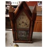 Antique steeple clock w/ key