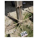 Steel spokes for wooden wheel