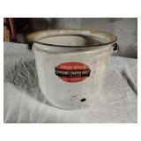 Vintage Enamel Combinet Diaper Pale