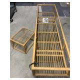 Bamboo table set missing larger pieces of
