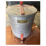 Vintage trashcan metal