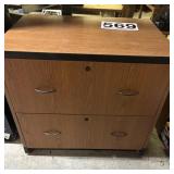 Two drawer cabinet 33 1/2 ix24ï¿½x30 H