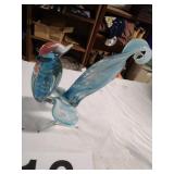 Hand blown rooster