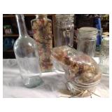 Glass canisters and jar