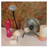 Fans, lamp, driveway patrol