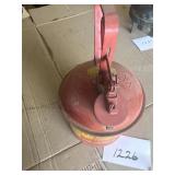 Metal vintage gas can