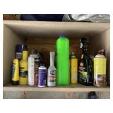 Assortment of car oils.
