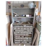 Shelf with Assortment of Nuts, Bolts, Nails