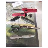 Knives Scissors, Lighter, Silverware