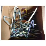 Box of plastic hangers