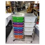 Plastic container metal cart 38x25