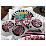 Chiefs decals, wrapping paper,  camo tissue, etc