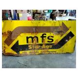 Large metal sign