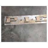 Metal Pie sign