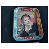 Vintage 1950s Coca Cola metal serving tray
