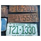 Vintage license plates