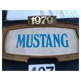 Mustang 1979 sign - plastic