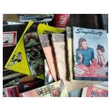 Vintage sewing books, exercise book, mechanic