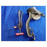 Cherry pitter with a broken handle