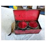 Metal box of tow reflectors